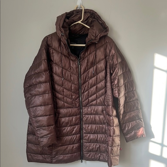 Lane Bryant Women's Brown Quilted Jacket Primaloft Sz 22/24 - Picture 1 of 8